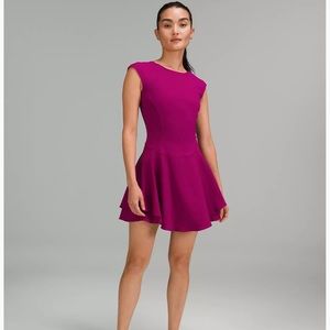 NWOT Lululemon tennis dress 🎾 size 4, magenta.  Mesh back, double layered skirt